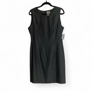 Jacqueline Ferrar Dress Sz 10 Gray Sleeveless Work/Office/Career Wear Front Slit